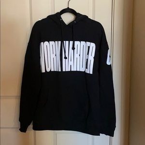 Casey Neistat Work Harder Black Hoodie